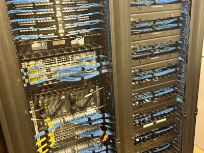 IT network closet clean-up after CT