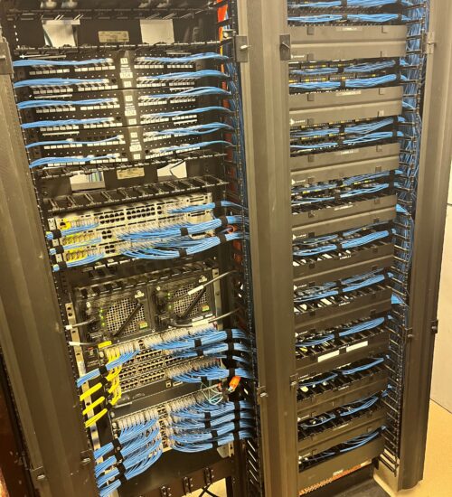 IT network closet clean-up after CT
